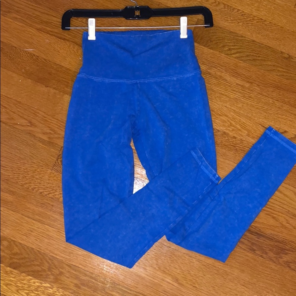 Blue Cotton Aerie Leggings